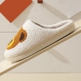 thumbnail image 4 of Womens Fuzzy Slippers Cute Cartoon Animal Print Chunky Soft Sole Antislip Winter Bedroom House Shoes Casual Cozy Slip on Shoes White 7.5, 4 of 7