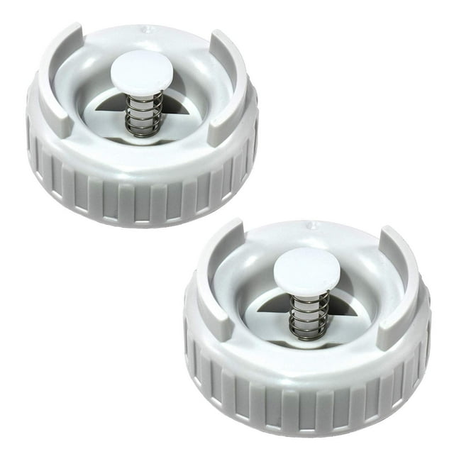 HQRP 2-Pack Bottle Cap Valve Assembly works with Emerson MoistAir/Kenmore Humidifiers, Essick Air 509229-1 822419-2 Replacement + Coaster