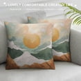 thumbnail image 3 of Creowell  Boho Throw Pillow Covers Mid Century Bohemian Landscape Mountain Sunset Modern Abstract Minimalist Decorative Pillow Cases Home Decor Standard Square Pillowcases,Multi-Size, 3 of 5