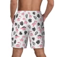 thumbnail image 2 of Lsque Mens Swim Trunks Cute Dinosaur Pattern - Bathing Suit Compression Liner - Beach Swim Shorts Swimwear - (S-3XL) - Stretch Quick Dry -Large, 2 of 9