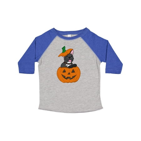 

Inktastic Halloween Frenchie Pumpkin Puppies Gift Toddler Boy or Toddler Girl T-Shirt