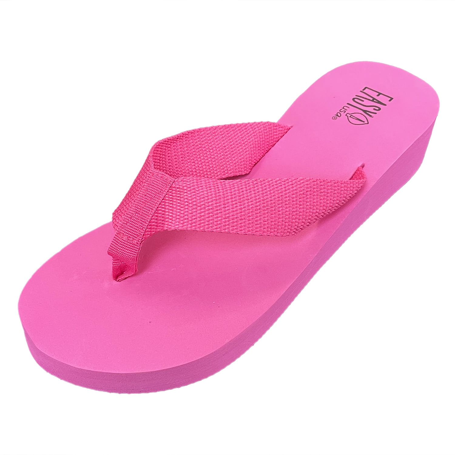 SNJ New Women's Summer Platform Flip Flop Thong Beach Light Wedge