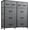 Gray, variant on 10 Drawer Dresser for Bedroom, Fabric Storage Tower with Wood Top, Large Capacity 39.4" Tall Chest of Drawers for Living Room Hallway Home Office