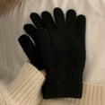 thumbnail image 5 of TEAJOPSUU Women and Men Winter Magic Gloves Winter Casual Warm Furry Gloves Stretchy Warm Knit Gloves for Men, Women and Teens Black, 5 of 6