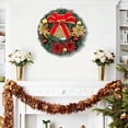 thumbnail image 4 of TanSiDing 1pcs Lifelike Artificial Christmas Wreath - Realistic Faux Greenery Decor, All-Weather Outdoor & Indoor Hanging Decoration for Holiday Party Home Door Wall 30cm, 4 of 6