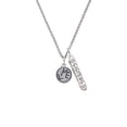 thumbnail image 2 of Delight Jewelry Silvertone Live in Circle Silvertone Sisters Best Friends Forever Bar Charm Necklace, 23", 2 of 4