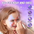 thumbnail image 3 of Kit de pintura facial GAJEXNG de 54 colores activados con agua, 3 of 7