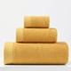 thumbnail image 5 of Juego de toallas de baño premium de 3 piezas, de algodón súper suave, absorbente y de secado rápido. Para el baño de invitados. Una experiencia de spa de lujo en casa. Aestivo | Amarillo |, 5 of 6