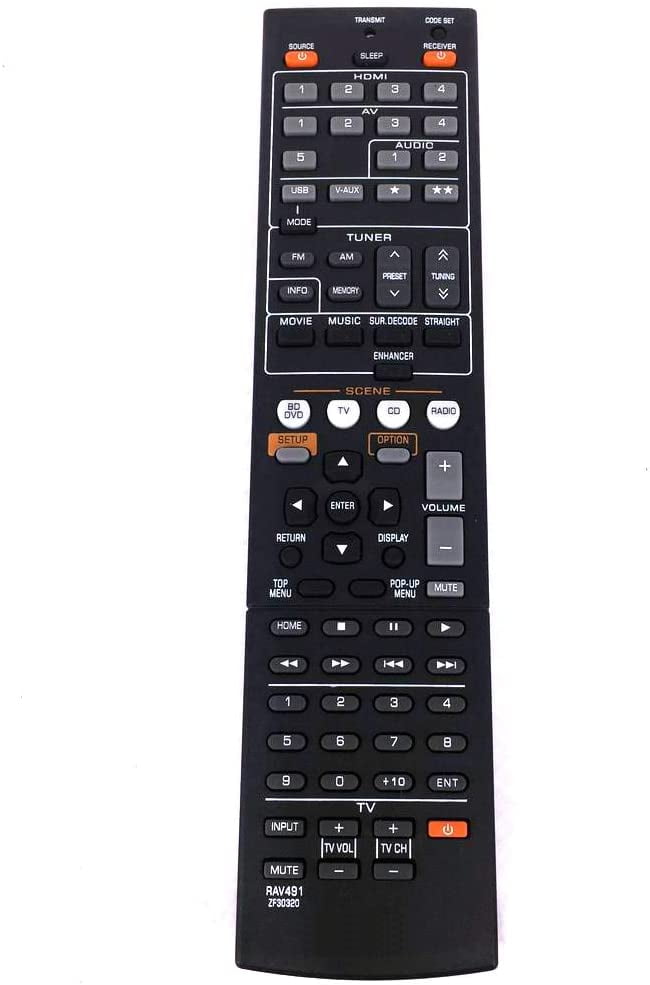 Nuovo RAV491 ZF30320 Per YAMAHA AV Ricevore Radio TV Telecomando - Foto 11