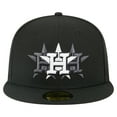 thumbnail image 2 of Men's New Era Black Houston Astros Tri-Hit 59FIFTY Fitted Hat, 2 of 5