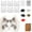 DIY suit N, variant on SDFGTstore Cats Foxes with Furs Eye Mesh Arts Craft Kit,Therians Kit
