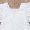 thumbnail image 3 of SUNSIOM Baby Girl Sleeveless Jumpsuit Ruffle Solid Romper Summer Clothes Outfit, 3 of 5