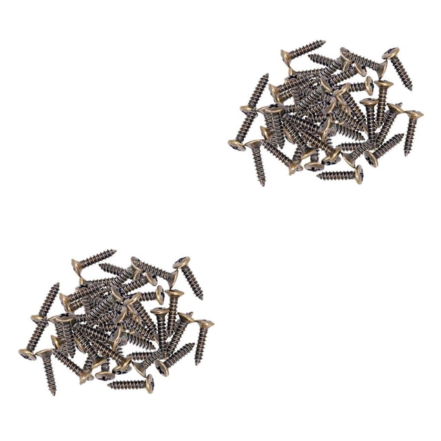 Tornillos de montaje Moyic 50 pcs Bronce 2.5x12mm para golpeador de guitarra