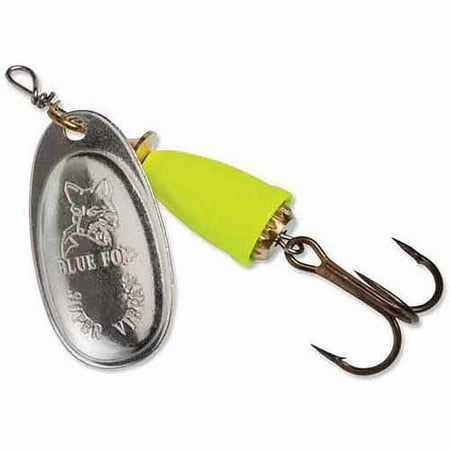 UPC: 0027752048159 | Blue Fox Classic Vibrax Size 3 Inline Spinner 1/4 oz Silver/Flo Red