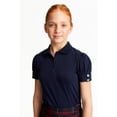 thumbnail image 3 of French Toast Girls School Uniform Short Sleeve Puff Sleeve Polo Shirt With Rhinestone Buttons, Sizes 4-16 & Plus, 3 of 5