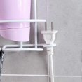 thumbnail image 2 of 2 Pcs Iron Shelf Brackets Hair Dryer Storage Rack Kickstand Hair Tool Organizer Dryer Holder Wall Mount, 2 of 3
