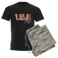 thumbnail image 6 of CafePress - All You Need Is Love And Coffee Pajamas - Men's Dark Loose Fit Cotton Pajama Set, 6 of 7