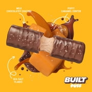 BUILT Puff Protein Bar, Salted Caramel, 17g Protein, Collagen, 140 Calories, 4 Count Box, 1.41 oz Bars