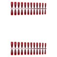 thumbnail image 2 of Guardurnaity 24 piezas de prensa extra larga en uñas artificiales DIY uñas acrílicas sólidas resistentes a los arañazos para salones de 6 rojo oscuro 2Conjunto, 2 of 6