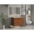 thumbnail image 4 of Tennant Brand 36" Cherry Brown Bathroom Vanity with Integrated Top, 4 of 8