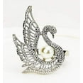 thumbnail image 4 of Fennco Styles Exquisite Swan Pearl Metal Napkin Rings, Set of 4, 4 of 8