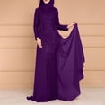 thumbnail image 2 of IROINNID Sequin Dress for Women Round- Neck Palette Suspenders High Waist Condole Gold Velvet High Waist Formal Dress Deals,Purple, 2 of 6