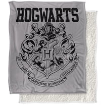 Harry Potter Blanket, 50"x60", Hogwarts Athletic Silky Touch Sherpa Back Super Soft Throw Blanket