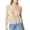 Beige, variant on Lixiuxyad Summer Tank Tops Women's Pleated V Neck Sleeveless Tank Top French Style Elegant Blouse For Casual Wear(Beige L)