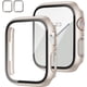 thumbnail image 2 of Paquete de 2 Estuches con Protector de Pantalla de Vidrio Templado para Apple Watch Series 9/8/7 41 mm, JZK Slim Guard Parachoques Cubierta Protectora de PC Dura de Cobertura Completa Estuche Delgado, 2 of 4