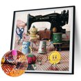 thumbnail image 1 of Cuadros Decorativos 5D DIY Diamond Painting Kits Full Square Drill Máquina de coser Mosaico Picture Set Wdftyju embutido en tela, 1 of 8