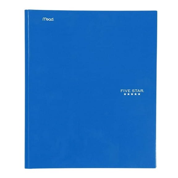 Five Star Pocket & Prong Paper Folder [Solid Colors]: 9 in. x 11 in. (Blue)