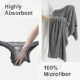 thumbnail image 5 of Smuge 18 Pcs Bath Towel Sets, Include 6 Bath Sheet Towels, 6 Hand Towels, 6 Washcloths, Soft Microfiber Highly Absorbent Shower Towel for Bathroom Gym Spa(Dark Gray), 5 of 7