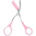 thumbnail image 1 of Nogis Eyebrow Trimmer Scissors with Comb, Professional Precision Trimmer Eyebrow Eyelash Hair Remover, Hair Grooming Shaping Cut Scissors Beauty Tool for Men Women, Pink, 1 of 8