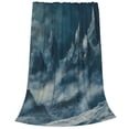 thumbnail image 2 of Vsdgher Mysterious Moonlit Mountains Ultra-Soft Micro flannel Blanket Throw Blankets for Couch Sofa, Bed (4 sizes)-80"x60", 2 of 7