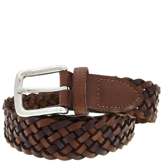 Polo Ralph Lauren Polo Pony Braided Leather Belt, Size 32"