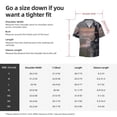 thumbnail image 5 of Pofeuu Black Dragon Cliff Dawn Print Mens Casual Short Sleeve Shirts Beach Summer Spread Collar Pocket Tops Men's Casual Short-sleeved Shirt-Medium, 5 of 5