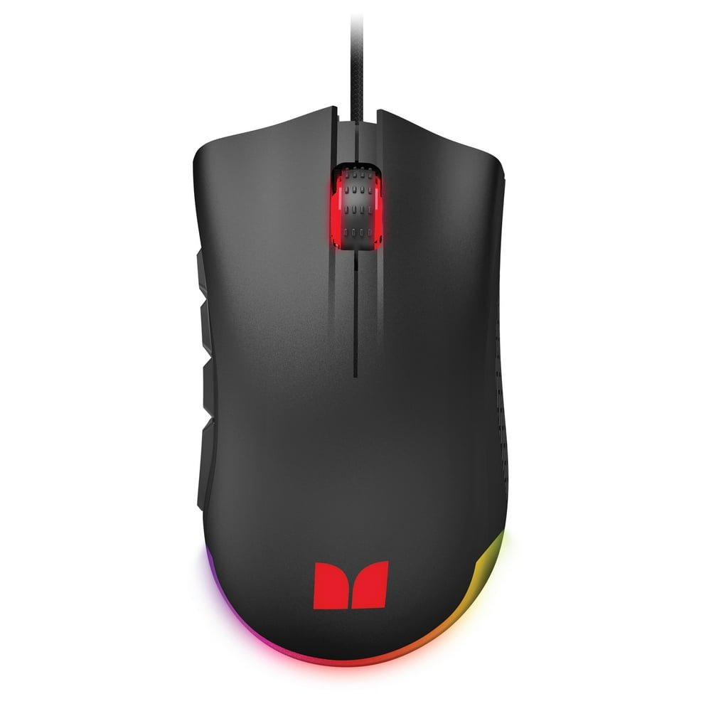 Monster Alpha 9.0 RGB Wired Gaming Mouse, Customizable Buttons
