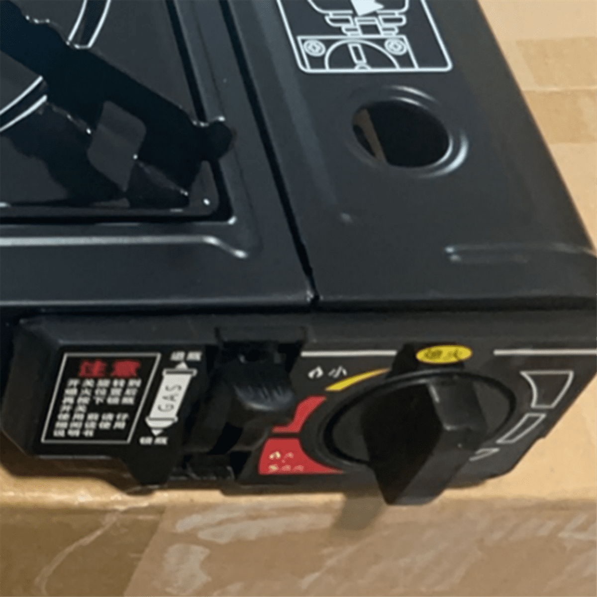 1 set x Burner Propane Camping Stove-Black