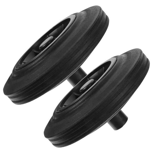 HONMEET Rubber Trash Can Wheels for Wheelchair Use Lightweight Smooth Moving 2 Pcs