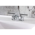 thumbnail image 2 of Kingston Brass KB8951CML Manhattan Mini-Widespread Bathroom Faucet with Pop-Up Drain, Polished Chrome, 2 of 7