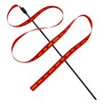 thumbnail image 2 of Trayknick Cat Wand Toy Bite Resistant Ribbon/Cloth Strip Long Pole Funny Interactive Bright Color Stress Relief Kitten Teaser Toy Pet Supplies Red, 2 of 13