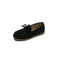thumbnail image 2 of Bellella Women's Casual Shoes Plush Lined Flats Comfort Loafers Bow Warm Shoe Walking Work Mocassins Black 9, 2 of 3