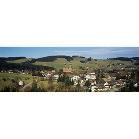 High angle view of a town  St. Peter  Black Forest  Germany Poster Print by  - 36 x