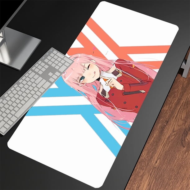 Alfombrillas de ratón para juegos Zero Two alfombrilla de ratón grande alfombrillas de escritorio grandes alfombrilla de ratón de goma antideslizante alfombrillas de teclado grandes qiuyongming unisex