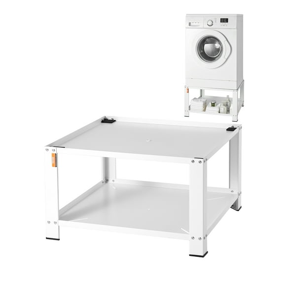 VEVOR Laundry Pedestal with Storage Shelf, 28"Lx28" Wx16" H, Washer And Dryer Base Stand Platform Universal Fit 660lbs Capacity, Heavy Duty Steel Multi-Functional Base for Washing Machine