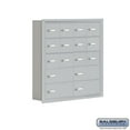 thumbnail image 1 of Salsbury Industries 19055-16ARK Cell Phone Storage Locker - 5 Door High Unit (5 Inch Deep Compartments) - 12 A Doors and 4 B Doors - Aluminum - Recessed Mounted - Master Keyed Locks, 1 of 4