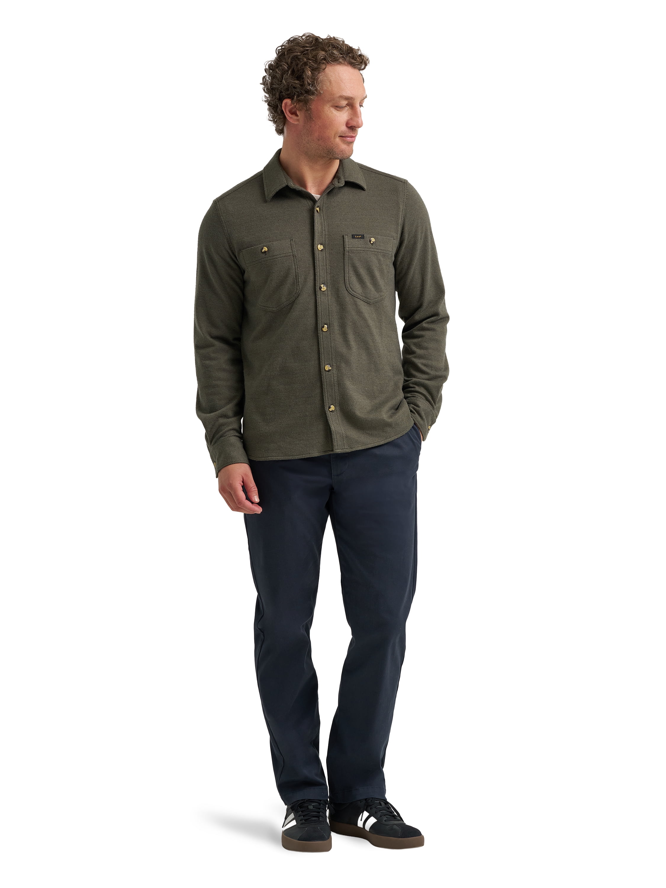 Lee® Men's Brushed Knit Shop Shirt