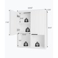 thumbnail image 6 of NEW Decorative Wall Cabinet with Motion Sensor LED and Adjustable Shelf for Bathroom ,Kitchen,Study (White), 6 of 9