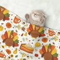 thumbnail image 2 of Naloa Thanksgiving With Turkey Dog Blanket, 3 Sizes Cat Blanket for Indoor Cats Large Medium Small Dog Gifts-Large, 2 of 8