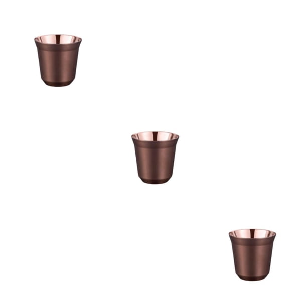 Bearachild Tazas de café con aislamiento de doble pared, botella segura, contenedor antiescaldado, taza de aislamiento de té de pequeña Type1 NO1